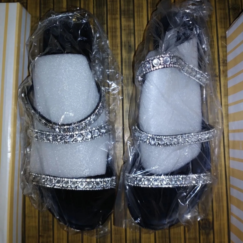 New Black Jelly Sandals